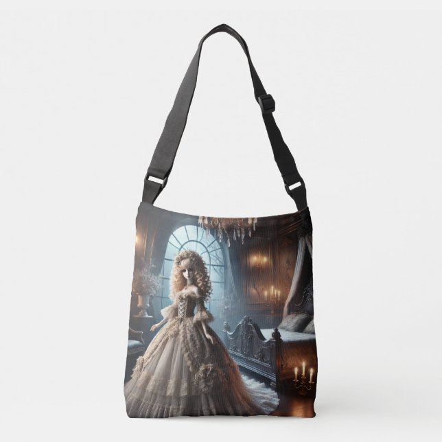  Gothic Victorian Doll – Enchanted Dark Crossbody Bag (Front)