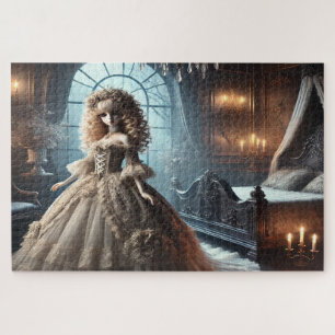 Gothic Victorian Lady – Dark Bedroom Art Jigsaw Puzzle