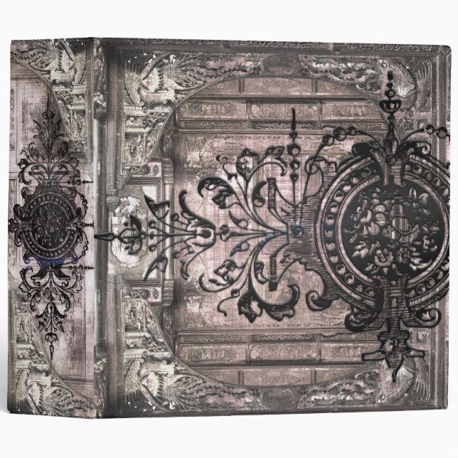Gothic Victorian Orate Renaissance Ancient Tome Binder (Front/Spine)