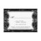 Gothic Victorian Spooky Black & White Wedding RSVP