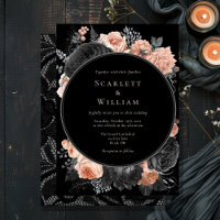 Gothic Vintage Black Dark Blush Wedding