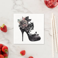 Gothic Vogue | Muted Pastel Rose Fashion Stiletto