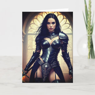Gothic Warrior Queen Greeting Card! Thank You Card