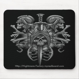 Gothic Warrior Skulls Mouse Pad