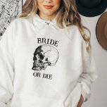 Gothic Wedding Bachelorette Party Custom Skull Hoodie<br><div class="desc">Looking for the perfect gothic wedding bachelorette party sweatshirt? Look no further than our personalized hoodie sweatshirt! This hoodie is perfect for your dark fairytale wedding. Not only is it stylish, but it also features a gothic design that will set the mood for your special day. Plus, it makes a...</div>