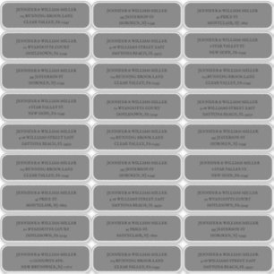 Gothic Wedding Black on Grey Guest Address