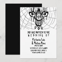 Gothic Wedding  Chandelier Spider Web Black   