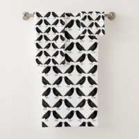 Gothic Wedding Kissing Ravens Patterned