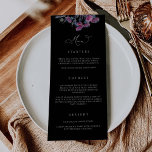 Gothic Wedding Menu Card Halloween Party N100<br><div class="desc">Our tall menu card is perfect to let your guests know which meal options are available at your wedding or event. This item is part of our Neyah wedding collection N100,  please visit our store for matching items.</div>