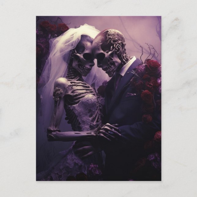 Gothic wedding postcard (Front)