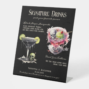 Gothic Wedding Whimsigoth 3 Signature Drinks Sign