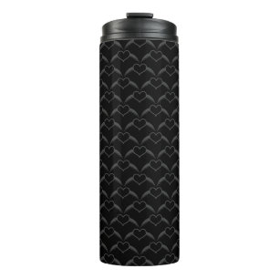 Gothic Wedding Winged Heart Patterned Thermal Tumbler