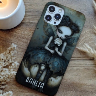 Gothic Whimsical Fairy Dark Fantasy Personalized iPhone 15 Mini Case