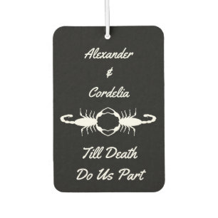 Gothic White Wedding Scorpions Custom Custom Air Freshener