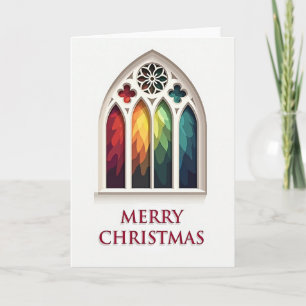 Gothic Window Christmas Card