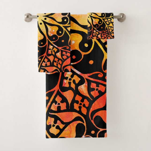 Gothic Window Rainbow Pride Bath Towel Set (Insitu)