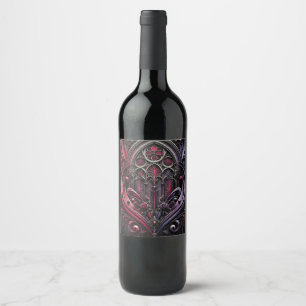 Gothic Wine Bottle Label