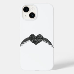 Gothic Winged Love Heart Case-Mate iPhone 14 Case
