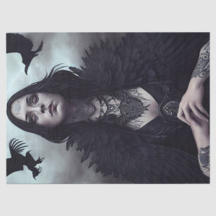  Gothic Witch Decoupage  Tissue Paper