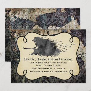 Gothic Witch Halloween Party Invitation