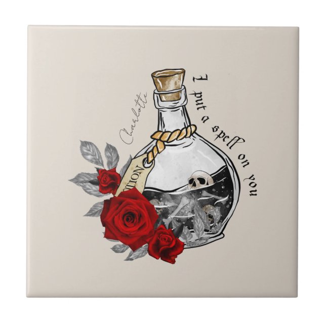 Gothic Witch Love Potion Tile (Front)