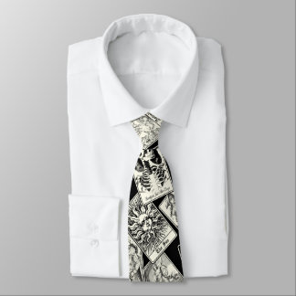Gothic Witchcraft Tarot Cards Magician Neck Tie