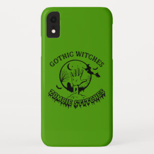 Gothic Witches Zombie Stitches Phone Case / Green