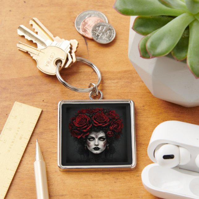 Gothic Woman Keychain (Desk)