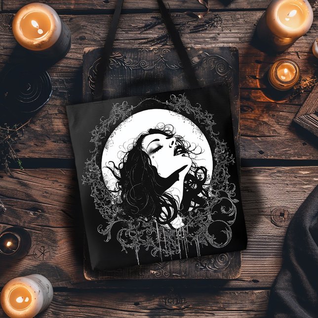 Gothic Woman Tote Bag (Creator Uploaded)