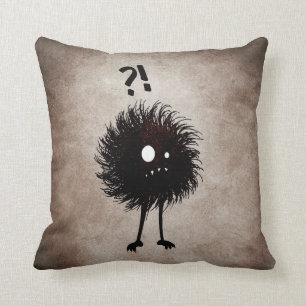 Gothic Wondering Evil Bug Character Throw Pillow
