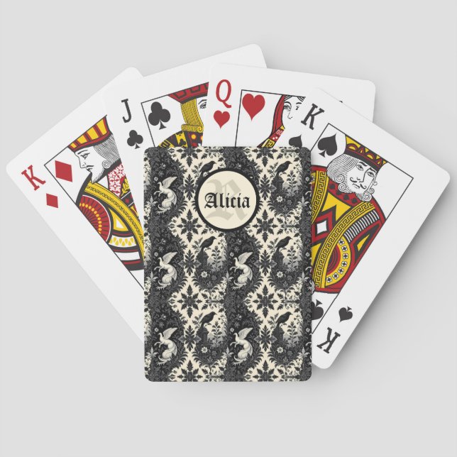 Gothic Yin Yang Playing Cards (Back)