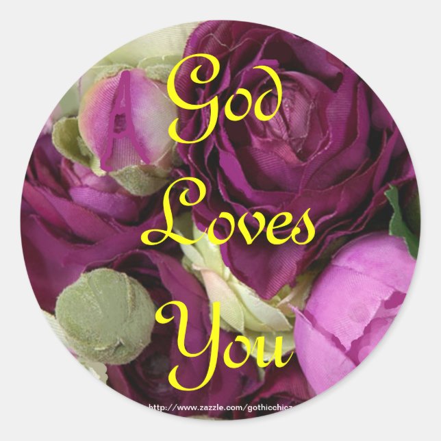 GothicChicz per sheet of 20 Classic Round Sticker (Front)