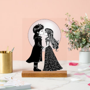 Gothique Emo Enfants Kiss Valentine's Day