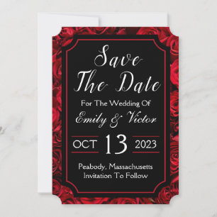 Gothique Enregistrer La Carte D'Invitation Date
