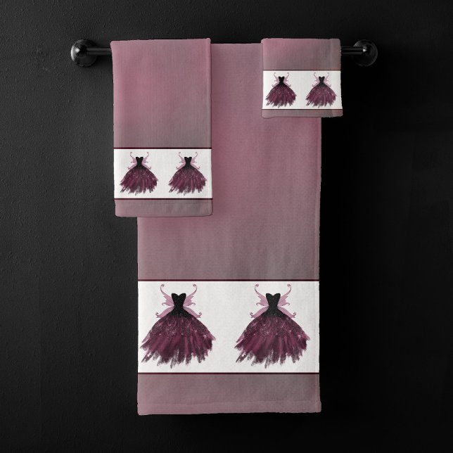 Gothique Fairy Fuchsia Gown | Punk Rock rose Magen (Créateur téléchargé)