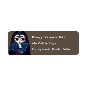 Gothique fille vampire avec chauve-souris gros yeu