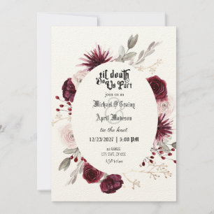 Gothique Goth Dark Faire-part de mariage