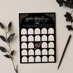 Gothique Halloween Baby Boo Bingo Douche Carte de 