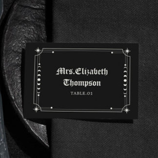 Gothique Halloween Mariage Lieu Nom Cartes do-it-y