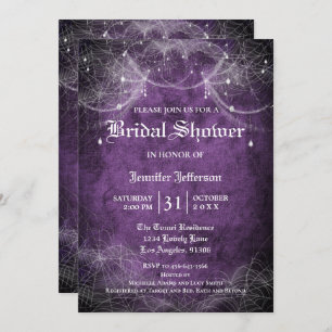 Gothique Halloween Nuptiale Douche Invitation