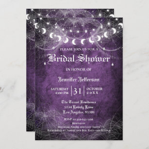 Gothique Halloween Nuptiale Douche Invitation