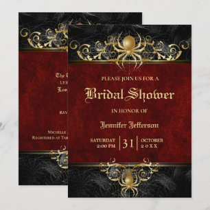 Gothique Halloween Nuptiale Douche Invitation