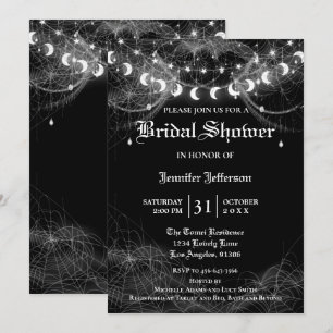 Gothique Halloween Nuptiale Douche Invitation