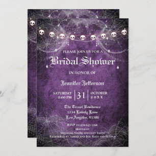 Gothique Halloween Nuptiale Douche Invitation