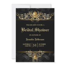 Gothique Halloween Nuptiale Douche Invitation