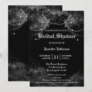 Gothique Halloween Nuptiale Douche Invitation