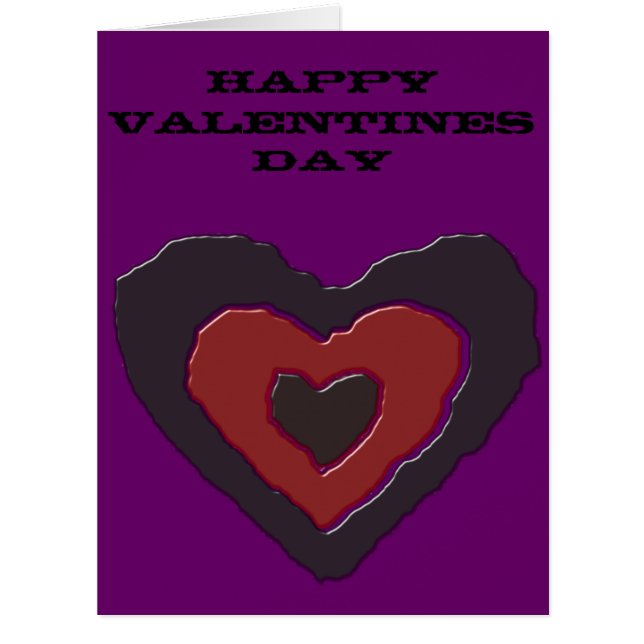 Gothique Melting Love Heart Custom Valentines Day (Devant)