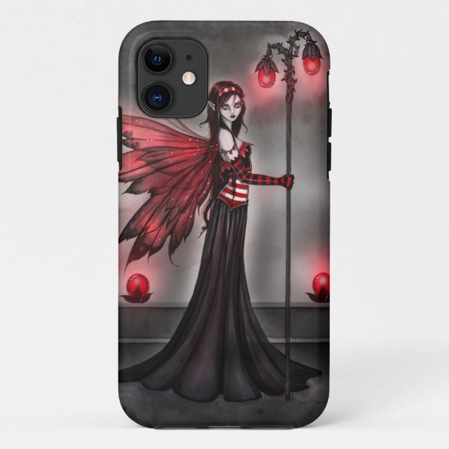 Gothique Ruby Fairy Imaginaire Art coque iphone (Dos)