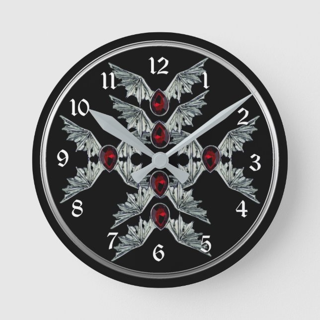 Gothique Sang Pierre Chauve Ailes Rond Horloge (Recto)