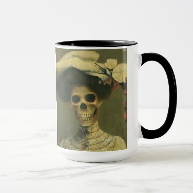 Gothique Squelette Lady Mug (Droite)